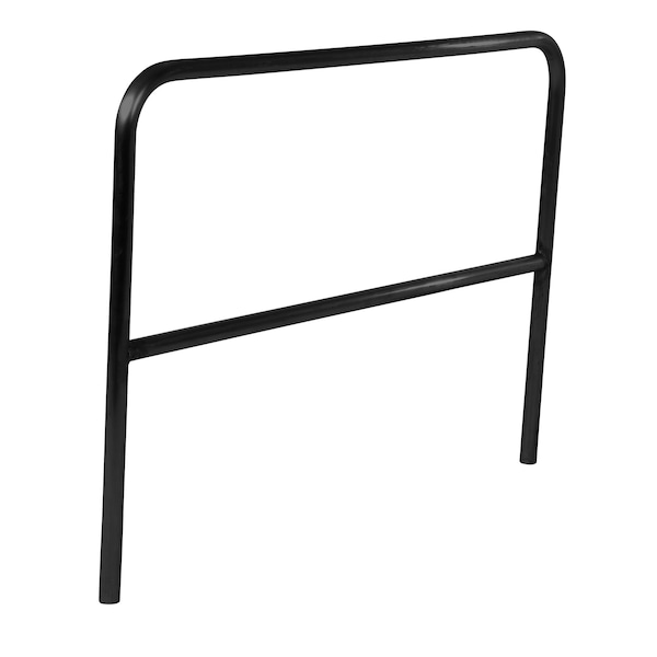 STEEL PIPE SAFETY RAILING 60 IN LENGTH BLACK